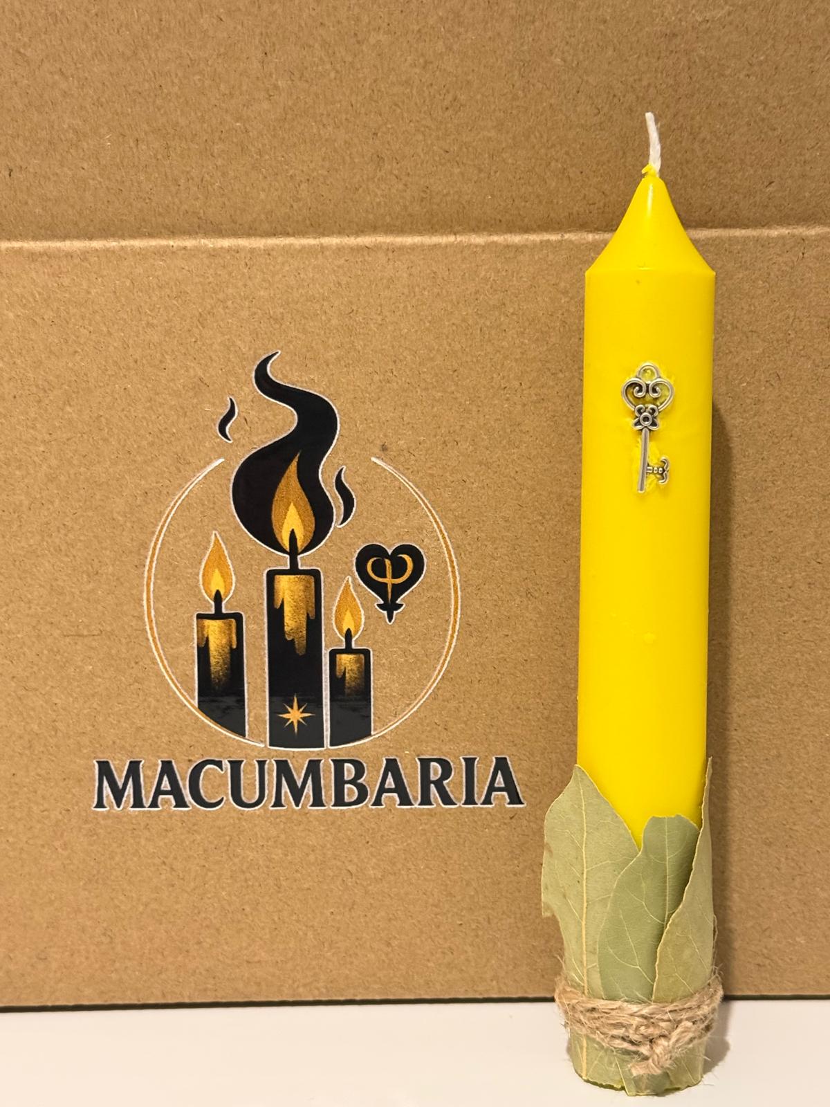 🕯️ Vela de Prosperidade & Abre Caminhos 🔑